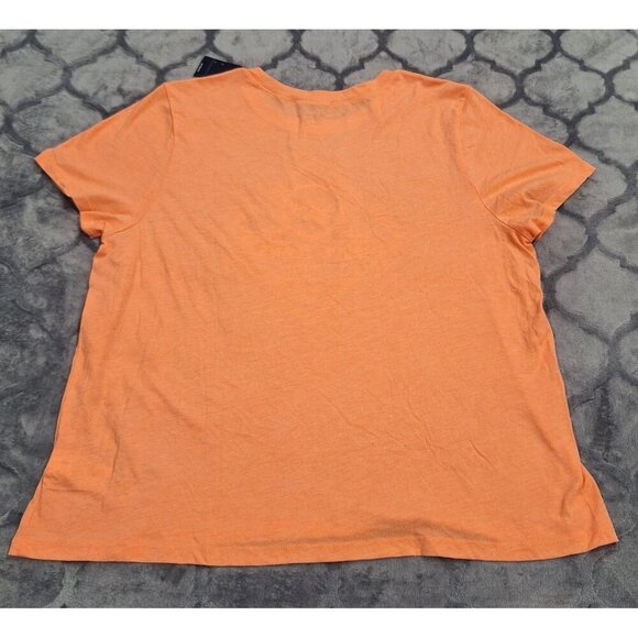 NWT Lucky Brand Orange Graphic Tee XL - Picture 2 of 5